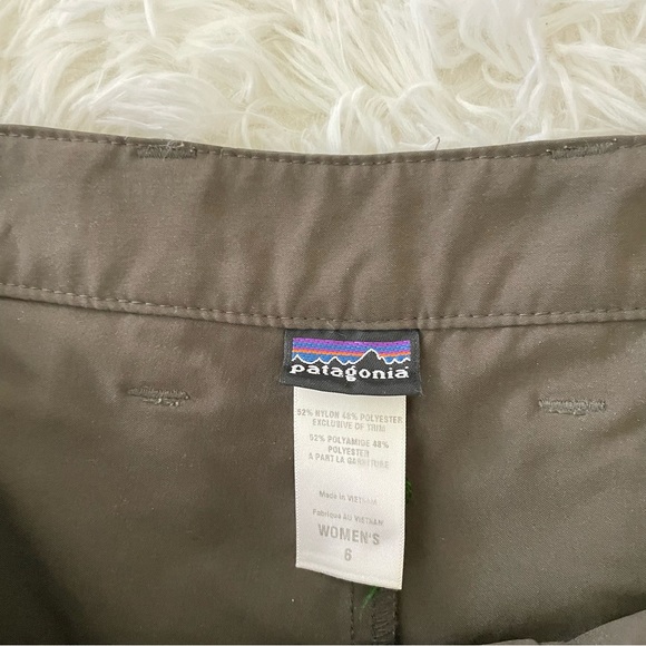 Patagonia nylon blend hiking skort lightweight pockets brown outdoors athletic 6 - Picture 6 of 8